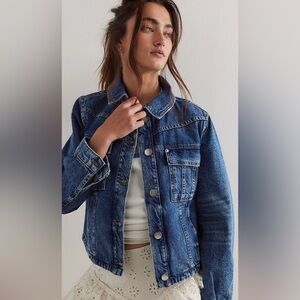 We the Free Jade Denim Jacket in High Dive